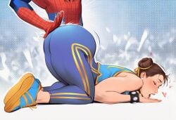 1boy 1boy1girl 1girls ai_generated ass ass_focus ass_slap big_ass big_breasts big_thighs breasts bubble_ass bubble_butt bust busty capcom chest chun-li crossover curvaceous curvy curvy_figure digital_media_(artwork) eastern_and_western_character female hips hourglass_figure huge_ass huge_breasts huge_thighs large_ass large_breasts large_thighs light-skinned_female light-skinned_male light_skin male male/female marvel marvel_comics marvel_vs._capcom mature mature_female peter_parker phophopho round_ass slap slapping_ass slapping_butt slim_waist spider-man spider-man_(series) straight street_fighter thick thick_hips thick_legs thick_thighs thighs voluptuous voluptuous_female waist wide_hips