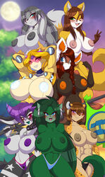 6+girls 7girls abs ailurid anthro areola areolae autumn_(directorscar) big_breasts blixxi_madscript blush breasts canid canine cheetah clothed clothing crossed_arms domestic_cat felid feline felis female fennec flag fox freckles furry hawke_(mastergodai) huge_breasts knuckle_up! lagomorph leporid long_hair looking_at_viewer machine mammal mastergodai midriff mrs._bull mrs_bull muscles muscular nipples one_eye_closed paige_creed panties pole puffy_nipples rabbit rascals red_panda robot short_hair smile solo thick_thighs thong topless underwear ursid v voluptuous wink ych_result