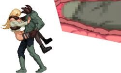 1boy 1boy1girl 1girl1boy 1girls animated animated_png bangs bangs_over_one_eye black_boots black_stockings blonde_female blonde_hair blonde_hair_blue_eyes blue_eyes boots carry_position carrying carrying_another carrying_partner censored close_up female fit fit_female green_penis heterosexual heterosexual_sex hourglass_figure hourglass_figured_female lifted lifted_by_another looking_at_another looking_at_each_other looking_at_partner looking_back monster monster_cock monster_on_female monster_rape muscular muscular_male mutant parasite_in_city pixel_animation pixel_art pixel_factory pixelated_penis raped_by_monster raped_female raped_girl removed_clothing removed_panties sex straight stripped stripped_naked suspended_in_midair suspended_sex thigh_highs thighhighs thighs uterus vaginal_penetration veiny veiny_penis x-ray x-ray_view
