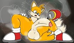 after_masturbation artificial_vagina balls cock fleshlight footwear handwear handwear_and_footwear_only huge_balls huge_cock leaking_cum male male_only masturbation royalcicada sega solo solo_focus solo_male sonic_(series) sonic_the_hedgehog_(series) steam steaming_body steamy sweat sweating sweaty sweaty_body tails tails_the_fox thick_thighs