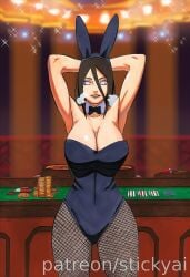 1girls ai_generated anime blue_hair boruto breasts byakugan eyes female female_only fit hair hyuuga_hinata naruto naruto_(series) naruto_shippuden nsfw stickyai