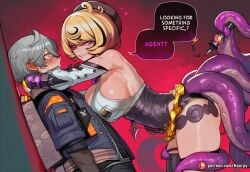 1boy 1girls abs against_wall ai_generated aroused aroused_face athletic athletic_female big_ass big_breasts big_butt big_thighs blonde_female blonde_hair blush breasts caption clothed clothing comic comic_page comics curvy curvy_body curvy_female curvy_figure cute cute_face english english_text eye_contact female hoorpy hourglass_figure hoyoverse hug kabedon light-skinned_female light-skinned_male light_skin looking_at_another looking_at_partner mihoyo patreon patreon_logo patreon_username petite petite_body petite_breasts petite_female sexy sexy_body sexy_pose short_hair shy smile smirk smirking story surprised surprised_expression teeth tentacle tentacle_girl tentacle_tail text thick_thighs thighs voluptuous voluptuous_female wise_(zenless_zone_zero) yidhari_murphy zenless_zone_zero