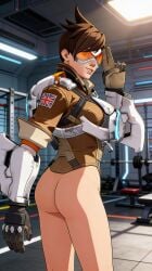 1girls ai_generated ass ass_focus assaddictai female female_only overwatch tracer