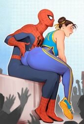 1boy 1boy1girl 1girls ai_generated ass ass_focus ass_slap big_ass big_breasts big_thighs breasts bubble_ass bubble_butt bust busty capcom chest chun-li crossover curvaceous curvy curvy_figure digital_media_(artwork) eastern_and_western_character female hips hourglass_figure huge_ass huge_breasts huge_thighs large_ass large_breasts large_thighs light-skinned_female light-skinned_male light_skin male male/female marvel marvel_comics marvel_vs._capcom mature mature_female peter_parker phophopho slap slapping_ass slapping_butt slim_waist spider-man spider-man_(series) straight street_fighter thick thick_hips thick_legs thick_thighs thighs voluptuous voluptuous_female waist wide_hips