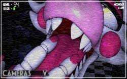 3d bonnie_(fnaf) camera_view five_nights_at_freddy's fnaf1_location funtime_foxy_(fnaf) gameplay_screenshot lefty's_(ziilp) mangle_(fnaf) mouth_fetish mouth_open screencap tongue ziilp