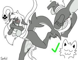 after_transformation anthro black_bottomwear black_clothing black_pants blush bodily_fluids bottomwear brown_hair changed_(video_game) clothing cum cum_in_vagina cum_inside duo ejaculation female fish forced forced_transformation gender_transformation genital_fluids genitals goo_transformation grey_body hair heart_symbol human latex latex_transformation lin_(changed) male male/female mammal marine mtf_transformation nude pants penetration sex shark sinful_drawz squid_dog_(changed) tentacle tentacle_in_vagina tentacle_penetration tentacle_sex the_shark_(changed) tiger_shark_(changed) transformation vaginal_penetration vulva white_body