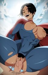 abs alternate_version_available big_ass big_breasts big_butt bush cape cowgirl_position cum cum_in_pussy cum_inside dc dc_comics enjoying fit_female fit_male hand_on_breast hero_costume hips kryptonian looking_at_viewer male_pov mile_high_club monke_brush motion_lines moving_hips orgasm orgasm_face pleasure_face pov pubic_hair riding riding_penis ripped_bodysuit satisfied short_hair sky sky_sex smiling_at_viewer squeezing_breast supergirl supergirl_(sasha_calle) the_flash_(2023) thick uncensored unseen_male_face wet_pussy