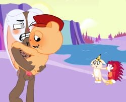 2boys gay happy_tree_friends oc pop_(htf) pussyboy selfinsert