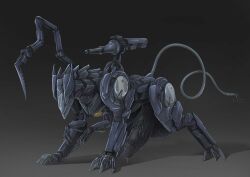 1boy 1male 3_toes alternate_version_available biomechanical black_body blade_wolf canid canine canis clawed_feet creepy_gun cybernetics dark_background facemask firearm glistening glistening_body hyper hyper_balls hyper_genitalia hyper_penis knife konami long_tail male_only mechanical_arms medial_ring medial_ringed_humanoid_penis metal_gear metal_gear_rising metal_gear_rising:_revengeance metal_gear_solid platinum_games precum precum_drip quadruped robot sharp_claws sharp_teeth simple_background solo solo_focus solo_male tail teeth weapon weapons wolf