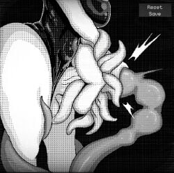 1futa bottomless clothed clothing cum delusria futa_only futanari game_cg human milking orgasm partially_clothed plant solo sunken_veil swimsuit tentacle_fellatio tentacle_on_futa