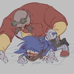 2boys anal anal_sex anthro bald bald_male blue_fur blush clothing dr._eggman dr._eggman_(boom) duo eggman facial_hair fur furry furry_male gay gay_male gloves goggles goggles_on_head hedgehog human human_male human_on_anthro human_penetrating human_penetrating_anthro interspecies jacket larger_male light-skinned_male light_skin male male/male mammal mature mature_anthro mature_male moustache open_mouth penis_in_anus red_jacket sega sex siapiymewmdywth size_difference smaller_male sonic_(boom) sonic_(series) sonic_boom sonic_the_hedgehog sonic_the_hedgehog_(series) sweat sweating tongue tongue_out white_gloves yaoi