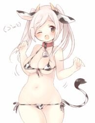 cow_bikini cow_ears cow_girl cow_horns cow_print cow_tail cowbell fire_emblem fire_emblem_awakening micro_bikini nintendo robin_(fire_emblem) robin_(fire_emblem)_(female) teu_(navy)