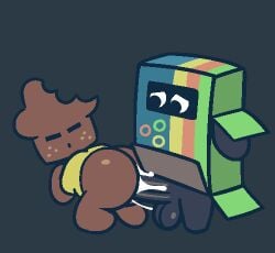 2025 anal anal_sex animated balls black_body black_penis bodily_fluids brown_body cereal_(gemsum) cereal_box cum cum_in_ass cum_inside duo food food_creature freckled_face freckles gemsum genital_fluids genitals humanoid loop low_res male male/male muffin muffin_(gemsum) non-human non-human_only penetration penile penile_penetration penis penis_in_ass seamless_loop toony