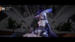 1boy1girl 3d 3d_(artwork) 3d_animation akt animated assertive_female cowgirl_position dominant_female female_on_top female_penetrated herta_(honkai:_star_rail) honkai:_star_rail honkai_(series) riding_penis sound tagme video