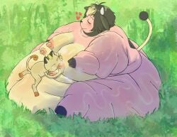 2025 4_breasts absurd_res ambiguous_gender anthro areola arm_rolls belly belly_rolls big_belly big_breasts big_nipples biped black_hair blush bodily_fluids bovid bovine breastfeeding breasts cattle closed_eyes day deep_navel digital_drawing_(artwork) digital_media_(artwork) double_chin duo erect_nipples fat_arms fat_legs fat_rolls felid feline female female/ambiguous flabby_arms generation_1_pokemon generation_2_pokemon grass hair heart_symbol hi_res high-angle_view hooves huge_belly hyper hyper_belly immobile lactating larger_anthro larger_female looking_pleasured lying_on_another mammal meowth miltank morbidly_obese morbidly_obese_anthro morbidly_obese_female multi_breast multicolored_body multicolored_skin navel nintendo nipple_fetish nipple_play nipple_suck nipples nude obese obese_anthro obese_female outside overweight overweight_anthro overweight_female pink_body pink_skin plant pokemon pokemon_(species) semi-anthro side_view sitting sitting_on_grass sitting_on_ground size_difference smaller_ambiguous smaller_anthro smile sucking tail tongxuemian two_tone_body two_tone_skin weight_difference yellow_body yellow_skin