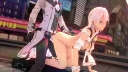 1boy1girl 3d 3d_(artwork) 3d_animation akt all_fours animated carole_peppers doggy_style female_penetrated from_behind from_behind_position honkai_(series) honkai_impact sound tagme video