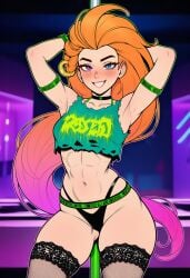 ai_generated bitch league_of_legends skimpy_clothes slutty_female strip_club stripper whore zoe_(league_of_legends)