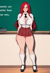 1girls ai_generated ass brat child_bearing_hips curvaceous curvaceous_ass curvaceous_body curvaceous_female curvaceous_figure curvaceous_hips curvaceous_thighs curvy curvy_body curvy_female curvy_figure curvy_hips curvy_thighs female female_focus imminent_rape katarina_du_couteau league_of_legends needs_rape school school_uniform slutty_female smug thick thick_hips thick_legs waifu