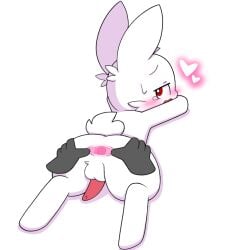 ambiguous_species anal anal_orgasm anal_sex anthro anus arm_pull ass black_clothing black_topwear black_vest blush bodily_fluids bow_tie bubbluechy clothing cub cum cum_in_ass cum_inside cum_splatter cum_while_penetrated cumshot doggy_style drooling_tongue duo ejaculation emanata from_behind_position genital_fluids hands-free heart_symbol lagomorph leporid looking_aside male male/male male_cub male_only mammal narrowed_eyebrows narrowed_eyes open_mouth orgasm penetration penile penile_penetration penis_in_ass pink_inner_ear rabbit red_bow_tie red_eyes rough_sex sex simple_background solo_focus spread_anus spread_butt spreading sweat sweatdrop tongue tongue_out topwear vest white_background white_body