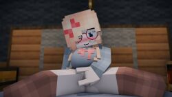3d :3 bedroom big_breasts blonde_hair blue_eyes blush cute cute_female dress_up female female_only fingering glasses image long_hair masturbation mine-imator minecraft one_eye_closed original_character pussy safira solo solo_female tagme tie wzxy