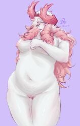 belly big_breasts body_hair breasts chubby chubby_belly chubby_female clitoris cn1dihriia completely_nude hairy_pussy horns nipples phighting pussy robloxian self_upload solo_female thighs vagina vinestaff_(phighting)