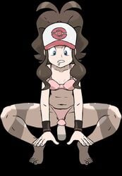 1girls animated bra colored cowgirl_position disembodied_penis dry_humping female female_focus hilbert_(pokemon) hilda_(pokemon) human nintendo no_sound panties pokemon shorter_than_30_seconds tagme tease teasing thick_thighs video w.t.dinner