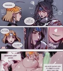 big_breasts blush boobs_out breast_sucking breasts breasts_out clothed clothes clothing defeated dominant_female domination_loss female female_focus female_only female_penetrated finger_fuck fingering fucked fucked_into_submission fucked_senseless fucked_silly hades_(game) hades_2 instant_loss instant_loss_2koma larger_female lunna_illust melinoe_(hades) naked naked_female nemesis_(hades) nipples nude nude_female older_female prosthetic prosthetic_arm short_hair shorter_female size_difference small_dom_big_sub smaller_female submissive_female sucking sucking_nipples taller_female tied_hair tits_out vaginal_penetration vaginal_sex younger_female yuri