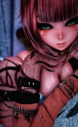 ass_up breasts breasts_out cute doggy_style freckles lewd looking_at_viewer sexy sexy_body sexy_pose short_hair sluts tattoo tattoos vrchat vrchat_avatar vrchat_media vrchat_model wet wet_skin