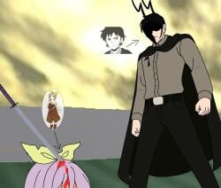 antennae bizarre blood death self-upload sword touhou watatsuki_no_yorihime