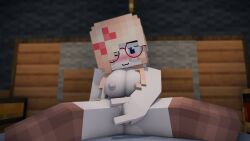 3d :3 bedroom big_breasts blonde_hair blue_eyes blush cute cute_female female female_only fingering glasses image long_hair masturbation mine-imator minecraft nude nude_female one_eye_closed original_character pussy safira solo solo_female tagme wzxy