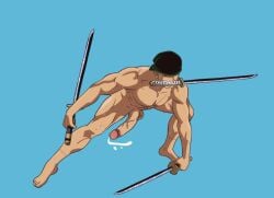 1boy 1male 1man balls bandana bandana_on_head bara bara_tiddies bara_tits barazoku barefoot big_cock big_dick big_dick_energy big_glans big_penis circumcised circumcised_penis circumcision_scar cock completely_naked completely_naked_male completely_nude completely_nude_male cum cum_drip cum_on_penis cuming cumshot dick fighting_pose gay glans green_hair huge_cock long_cock long_dick long_penis male male_focus male_only manly masculine masculine_male monster_cock monster_dick monster_penis muscles muscular muscular_arms muscular_legs muscular_male naked naked_male nude nude_male one_piece orgasm penis pink_glans pirate pode roronoa_zoro scar scar_across_eye scar_on_chest scar_on_face scar_on_leg scars seasongentle simple_background solo solo_focus solo_male sweat sweating sweaty sweaty_body sweaty_legs sweaty_penis sword swords swordsman testicles vein veins veins_on_cock veins_on_dick veins_on_penis veiny veiny_cock veiny_dick veiny_penis yaoi zoro zoro_(one_piece)