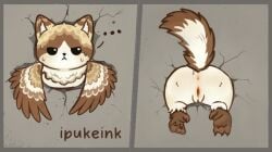 1girls anthro anthro_female anthro_only anthro_solo asshole asshole_focus avian bird cant_get_out clawed_feet clawed_fingers claws cub exposed exposed_anus exposed_ass exposed_pussy feet feline female female_cub female_only fur furry furry_female furry_only hybrid ipukeink meowl pawpads paws pussy pussy_focus pussy_lips solo solo_anthro solo_female stuck stuck_in_wall young young_anthro young_female