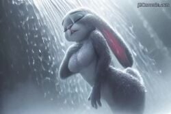 ai-created ai_animation ai_art ai_generated animated anthro bunny female female_solo furry hare judy_hopps naked naked_female nude nude_female rabbit shower showering shyunchained tagme video waterfall zootopia