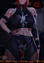 abs after_sex athletic athletic_female big_breasts blowjob breasts clothed clothes clothing cubeskar cum cum_in_mouth cum_in_pussy cum_inside cum_on_body cum_on_breasts curvaceous curvaceous_body curvaceous_female curvaceous_figure curvaceous_hips curvy curvy_body curvy_female curvy_figure curvy_hips dominant_female female glistening glistening_body gloves gym gym_clothes gym_clothing gym_shorts hips imminent_sex implied_blowjob implied_penetration implied_sex male male_pov muscular muscular_female muscular_tights necklace pov pov_male red_hair redhead_female smile smiling sports_bra submissive_male suggestive text thick thick_hips thick_thighs tight_clothing vaginal_penetration vaginal_sex virtual_youtuber wide_hips zentreya