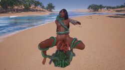 3d animated beach blowjob dark-skinned_female dark_hair dark_nipples dark_skin deepthroat green_tentacles maya_(wildlife) penetration salivarius_(wildlife) sand sound tagme tentacle tentacle_monster tentacle_rape tentacle_sex tentacles trapped vaginal vaginal_penetration vaginal_sex video wildlife_(video_game)