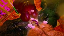 3d 3d_(artwork) adeptussteve big_balls big_breasts big_penis cave drool drool_string drooling female game game_over gangbang green_cum monster monster_boy monster_cock monster_on_female ogre orc ork pigman precum rimming size_difference surrounded surrounded_by_ass surrounded_by_men wild_boar wildlife_(video_game)