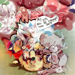 animal_genitalia anus bodily_fluids cum cum_inside distended_stomach egg female from_behind_position generation_2_pokemon generation_5_pokemon generation_8_pokemon genital_fluids genitals hi_res hisuian_form hisuian_zoroark insemination_attempt male nintendo pokemon pokemon_(species) pregnant pregnant_female quilava regional_form_(pokemon) scarf sex spoon_position teats uterus zanthu zoroark