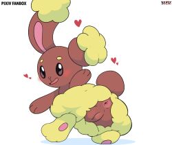 2026 anus blush brown_body brown_fur buneary female fur generation_4_pokemon genitals heart_symbol hi_res looking_at_viewer looking_back looking_back_at_viewer nintendo nude pokemon pokemon_(species) pokemon_only sarox solo vulva