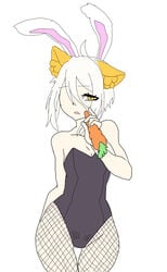 albino bat bat_ears bunny bunny_costume bunny_ear bunny_ears bunny_girl bunnygirl bunnysuit color kemono kemonomimi kemonomimi_mode mochi moshi moshie moshie_d moshiedraws nude virtual_youtuber yellow_eyes