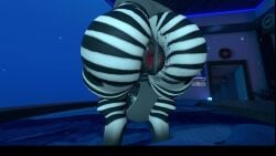 3d_animation animated anthro anus_twitching anus_wink ass_focus back_view backsack ball_bra big_balls bottom_heavy_femboy bottomless_anthro bottomless_male clapping_ass donut_anus femboy gflemon47_vr ineffective_clothing puffy_anus self_upload shaking_ass shaking_butt shorter_than_30_seconds shorter_than_one_minute sound tagme thong video vrchat vrchat_avatar vrchat_media vrchat_model zebra