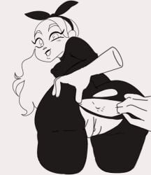 anonymous_artist anonymous_male hands_behind_back nirami ripped_pants spread_pussy tiktok tiktoker