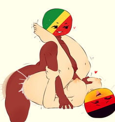 1futa 1girls ahe_gao areolae blush breasts congo_brazzers countryhumans countryhumans_girl cum cum_in_pussy dark_skin drc duo female flag flawsy futa_on_female futanari german_flag germany germany_(countryhumans) heart humanized humanoid mind_break orgasm pale_skin republic_of_the_congo_(countryhumans) rolleyes sweat tongue tongue_out