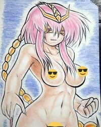 breasts naked saint_seiya saint_seiya_omega scorpio_sonia smiley_face vagina yamidanight