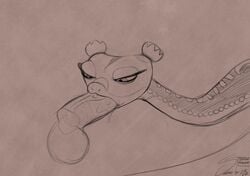 1boy 1girls 2020 ambiguous_gender ambiguous_penetrated balls bestiality disembodied_penis dreamworks duo erect_penis erection faceless_male fellatio fellatio_from_feral female feral feral_penetrated genitals half-closed_eyes hi_res human human_on_feral human_penetrating kung_fu_panda male male/ambiguous male_human/female_feral male_on_feral male_penetrating male_penetrating_ambiguous master_viper narrowed_eyes nude oral oral_penetration penetration penile penis reptile sabrotiger scalie serpentine sex sketch snake zoophilia