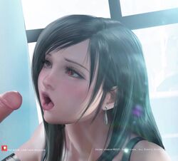 1boy 1girls 2d 2d_animation animated cute deep_blowjob eye_contact fellatio female final_fantasy final_fantasy_vii handjob heavy_breathing human human_only large_breasts longer_than_30_seconds longer_than_one_minute male male_on_female moaning narrowed_eyes nipples oral penis pleasure_face sakimichan sound straight throat_barrier tifa_lockhart video webm