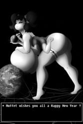 2021 5_eyes 5_fingers 5_toes 6_arms absurd_res anthro astronomical_hyper big_breasts bottomless breast_squeeze breast_squish breasts_bigger_than_city breasts_bigger_than_head breasts_bigger_than_planet colonel-gabbo dress dress_down earth english_text female female_only giantess hair_accessory hand_on_breast hi_res huge_breasts hyper hyper_breasts looking_at_viewer macro moon muffet multi_arm multi_eye multi_limb planet solo spider spider_humanoid spider_web text text_box thick_thighs thighs topless twintails undertale