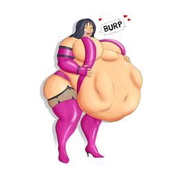 bbw belly big_belly breasts burping female huge_belly mileena modezombie mortal_kombat skimpy ssbbw vore