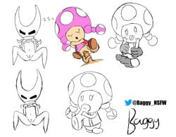 angry arthropod baggy_(artist) blush clitoral clitoris fellatio female fungus genitals hi_res holding_penis hollow_knight hornet_(hollow_knight) mario_(series) mushroom nintendo oral paper_mario penile penis presenting pussy rubbing sex shortstack size_difference sleep_sex sleeping smaller_female solo sucking team_cherry toadette video_games