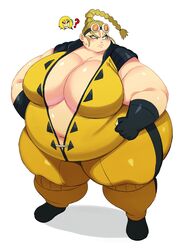 bbw big_belly big_breasts overweight rufus_(street_fighter) rule_63 sssonic2 street_fighter street_fighter_iv yellow_hair