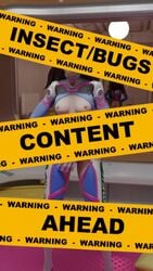 3d animated body_invasion bugs clothing cockroach creature_inside d.va dance eggs evilaudio infestation insects justfry3d music overwatch sound video vore